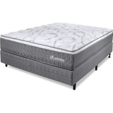 Bf Colchões Cama Box Casal Colchão Mola Ensacada Espuma Nasa 138x188cm