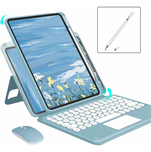 Funda Teclado Táctil +mouse+ Lapiz Para iPad Air 5 /pro11