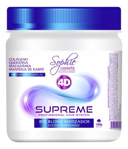 Bottx Desamarelador Loiros Matizador 4d 1kg Sophie Cosmetic