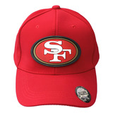 Gorra Nfl 49s De San Francisco Con Logo En Goma 3d