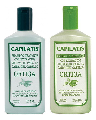 Kit  Ortiga Capilatis Shampoo + Enjuague  Anti Caida