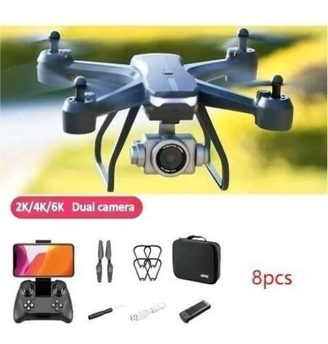 Drone 4k Profesional Hd Cámara Gran Angular Wifi Gps Drones