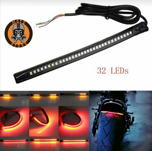 Stop De Led Y Direccionales Motocicleta Cafe Racer Custom 