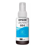 Botella Tinta Cyan T664 Epson