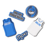 Jibbitz Nba Dallas Mavericks Pack Com 5 Peças Unico