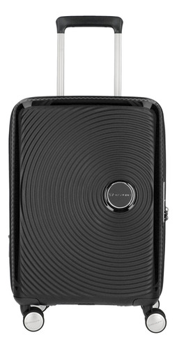 Maleta De Cabina Expandible Saxoline Disco Negro