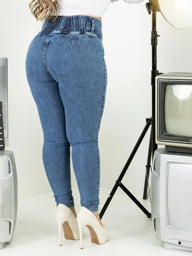 Calça Modeladora Imponente Bruna Plus Mamacita Jeans Origina
