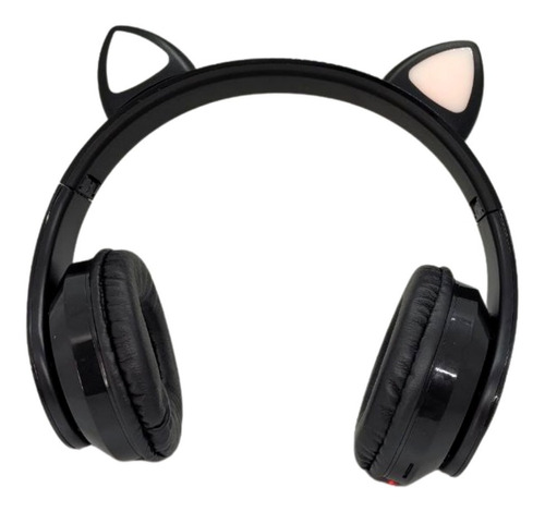 Audífonos Bluetooth De Diadema Orejas Gato Con Luz Led 