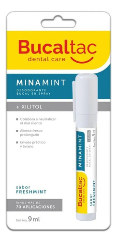 Bucal Tac Minamint Desodorante Bucal Spray Sabor Freshmint