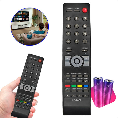 Controle Remoto Para Tv Compatível Aoc Lcd D26w931 Le46h057d