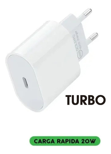 Carregador Turbo 20w Para iPhone 7 8 Plus X Xr 11 12 Pro