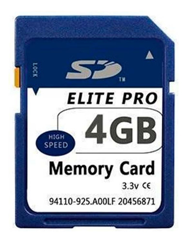 Cartão De Memoria Sd 4gb Elite Pro