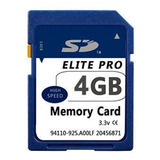 Cartão De Memoria Sd 4gb Elite Pro