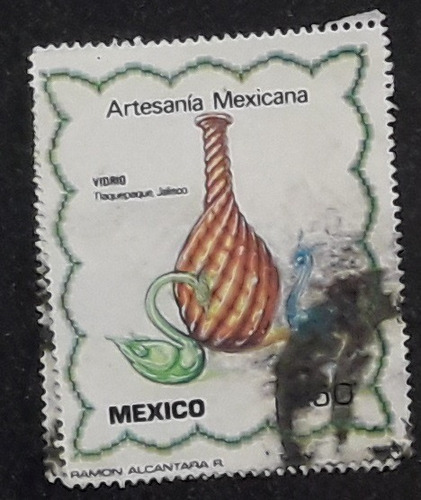 Timbre Postal Sello Estampilla Artesanía Mexicana 