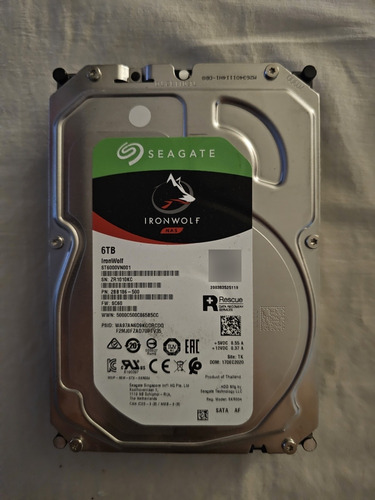 Seagate Ironwolf Nas 6tb- Disco Duro 