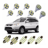 Kit Lampada Led Hyundai Vera Cruz Meia Luz Teto Placa Ré