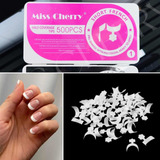 Caja Tips Short French Tip Frances 500tips Uñas Acrilico