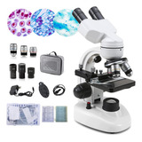 Kit Microscopio Binocular De Laboratorio40-2000x Profesional