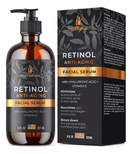 Retinol Serum For Face With Hyaluronic Acid Vitamin E An Mmo