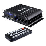 Amplificador De Potencia Mini Audio S-188 Bass Control Usb