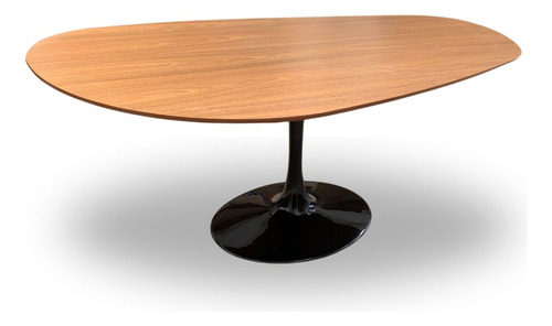 Mesa De Jantar Saarinen Oval  Organica 160x90cm Em Freijó