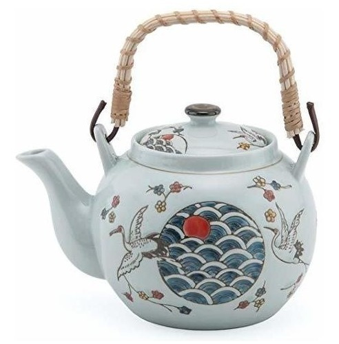 Tetera  De Porcelana De Estilo Japonés Con Diseño De Gr Tts