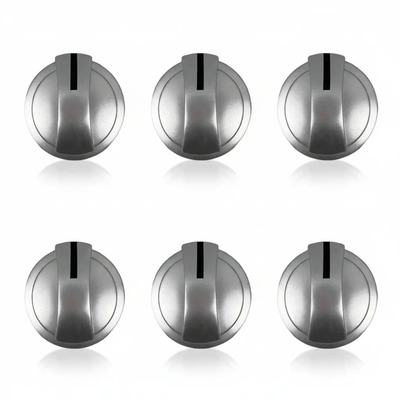Juego De 6 Perillas Plata Para Estufa Mabe Gris 222d2436 | Envío gratis