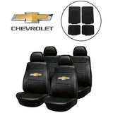 Fundas Asiento Cuerina Chevrolet Corsa Agile + Alfombra 4 Pz