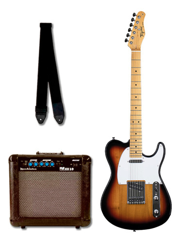 Guitarra Tagima Tw-55 Tw 55 Sb Kit Com Amp E Correia