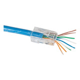 10 Fichas Rj45 Macho Pasante Plug Cat5 Rapidfit