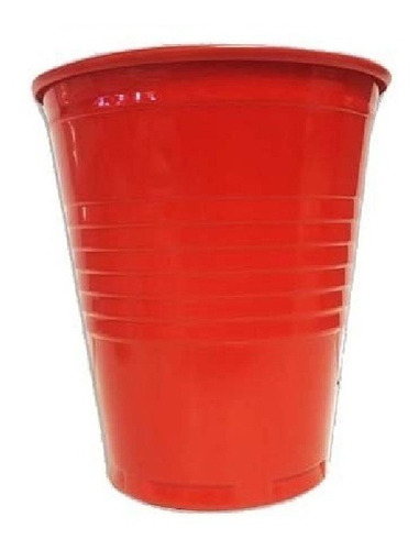 Vaso Plastico Descartable 180cm3 Rojo X 25u