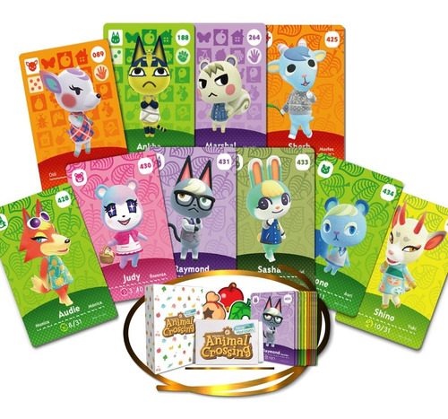 10 Tarjetas Nfc Amiibo - Animal Crossing [ Más Populares]