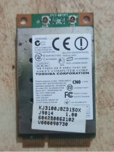 Tarjeta De Red Wifi Toshiba L305d Nb100 Series