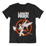 Camiseta Preta Unissex Infantil Adulto Plus Linkin Park 002