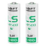 2 Pack Ls14500 Aa 3.6v Lisocl2 Litio 2600mah Baterías ...