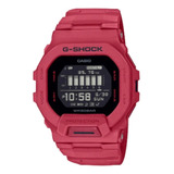 Reloj Hombre Casio Gbd-200rd-4dr G-shock Color De La Correa Rojo Color Del Bisel Rojo Color Del Fondo Negro