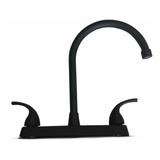 Grifo Mezcladora Fregadero Cocina Negro Mate Latón 8005n