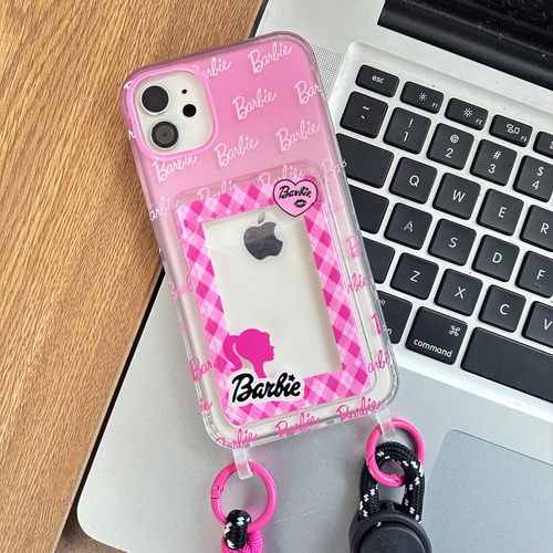 Funda Tpu Premium Barbie Con Colgante Para iPhone 11