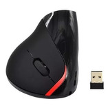 Mouse Vertical Inalámbrico Ergonómico Recargable Negro 5 Bot