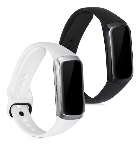 Mallas Para Reloj Samsung Galaxy Fit Sm-r370 Negra Y Blanca