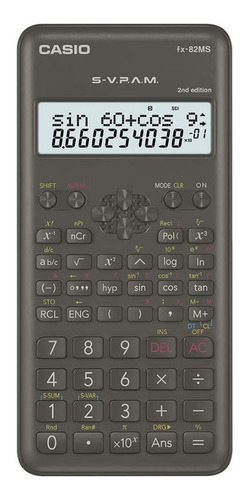 Calculadora Científica Casio Fx-82ms-2w 2nd Edition - Preto