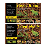 Sustrato Cáscara De Coco 500 Grs Reptiles Coco Husk 2pz