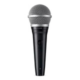 Microfone Shure Pg Alta Pga48-xlr Dinâmico Cardioide Preto