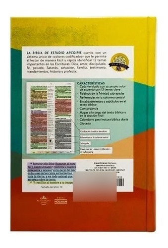 Biblia De Estudio Arcoiris Rvr1960 Tapa Dura 