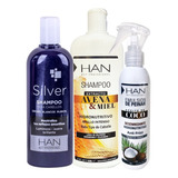 Combo X2 Shampoo Silver - Avena + Desenredante Han