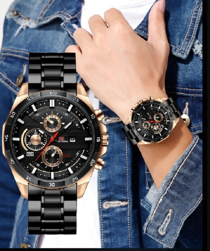 Reloj Para Hombre Metálico Va Va Voom Promocion Envio Ya