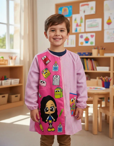 Bata Preescolar Niños Niñas Personaliza El Diseño Y Nombre