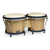 Bongo De Madera Stagg 7  + 6  Parche Cuero