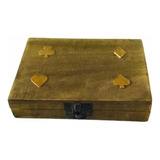 Caja Decorativa Naipe Artesanal Mide 12 X 16 X 3 Cms