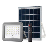 Reflector Led 30 W Solar Exterior Panel Control Remoto